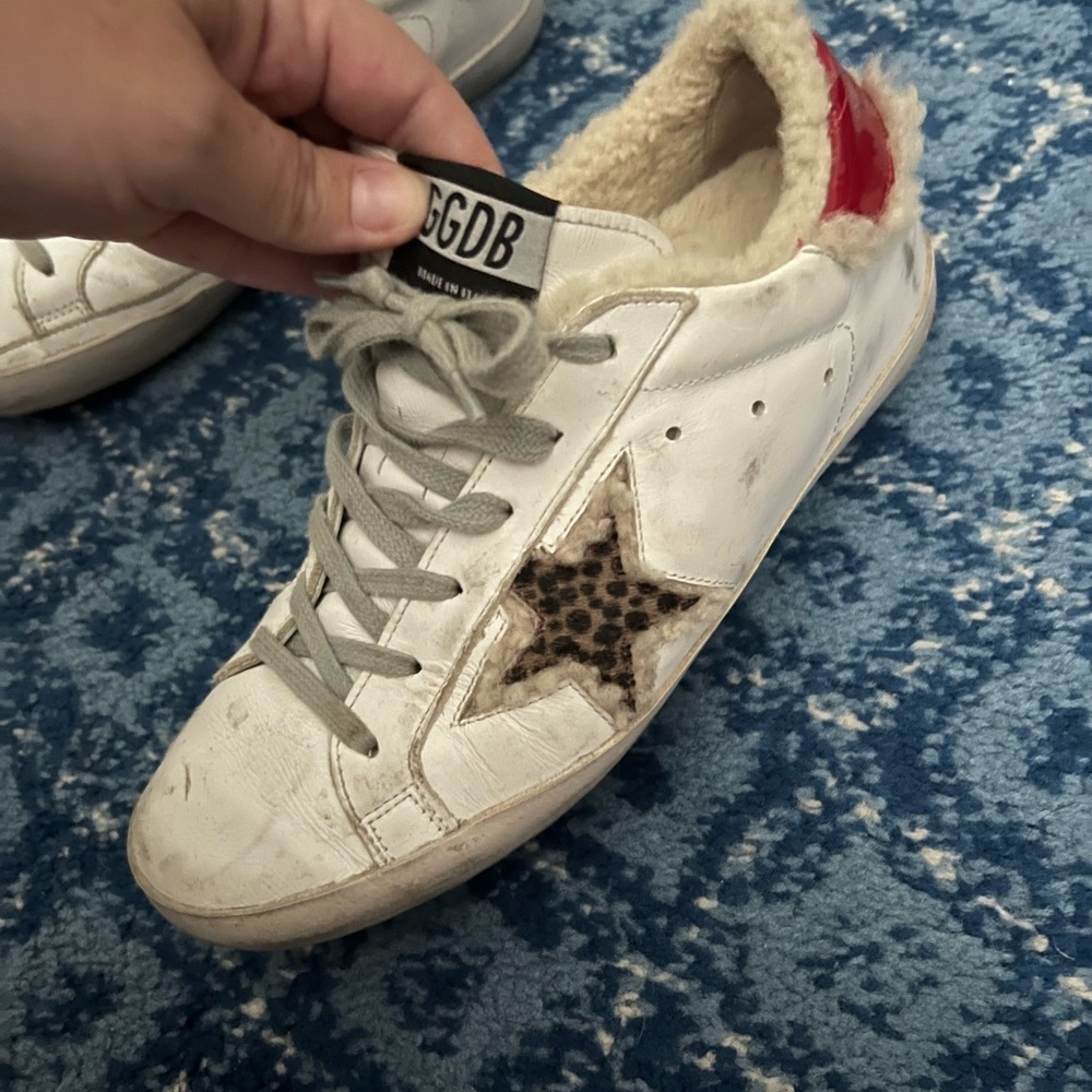 Superstar Golden Goose with Sherpa lining. SO comfy! Worn maybe a dozen times!